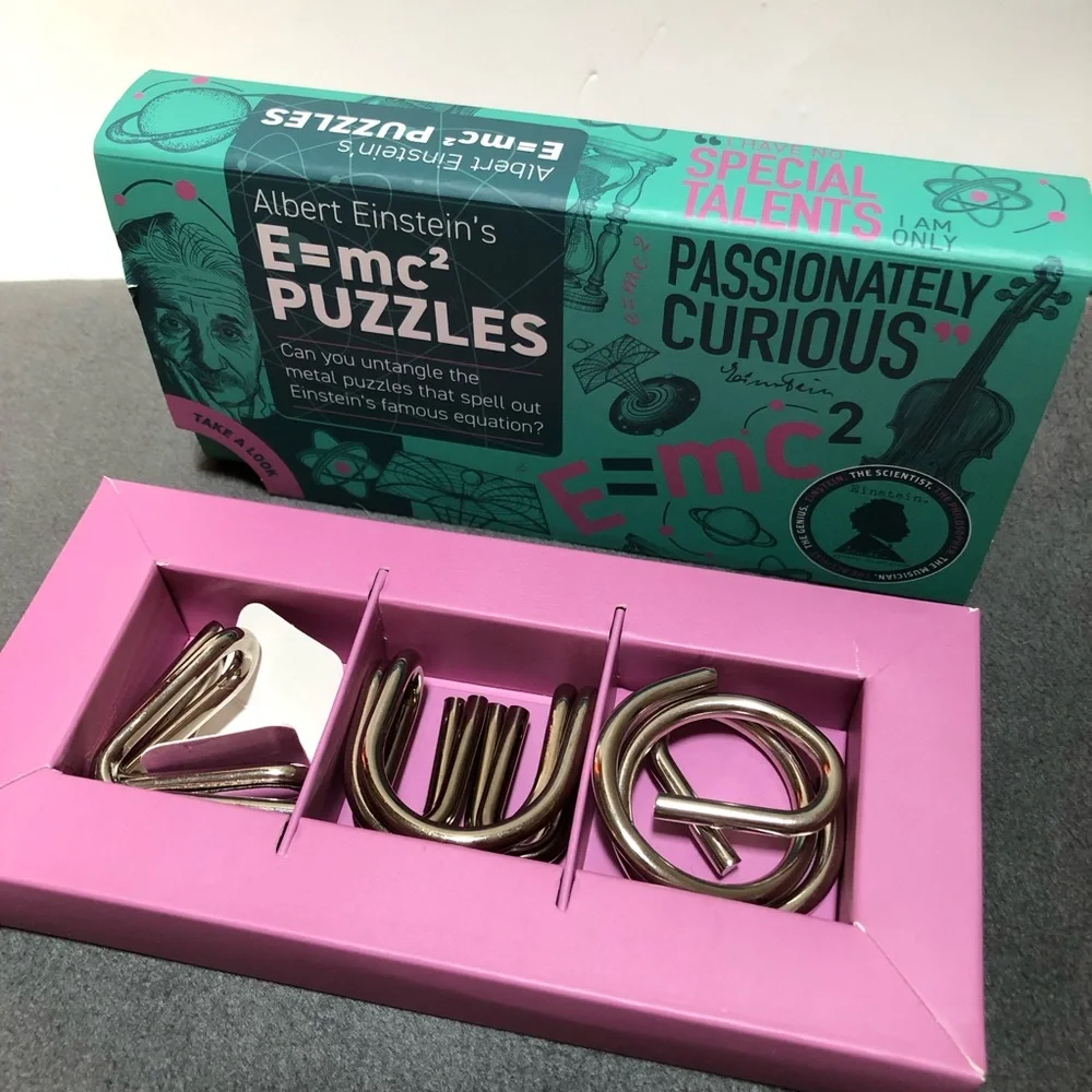 Albert Einstein's E = mc2 Puzzles Box